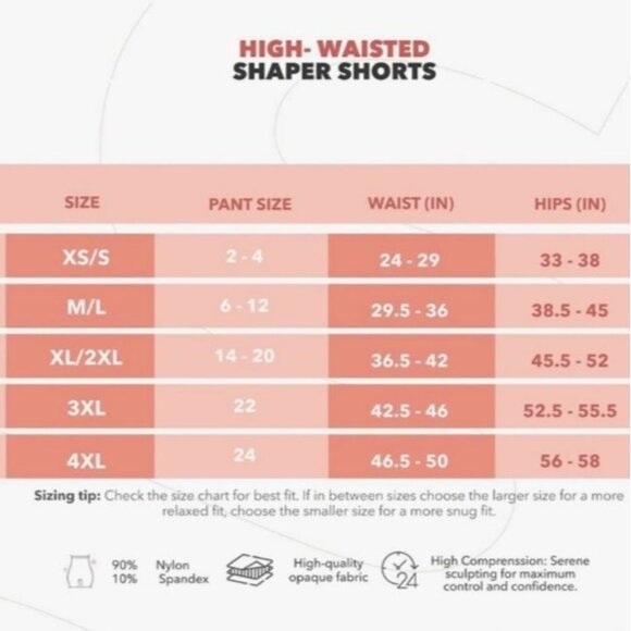 NEW Empetua by Shapermint High-Waisted Shaper Short Black Size‎ 3XL Shapewear - Picture 9 of 9